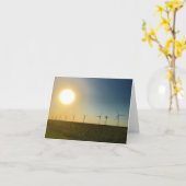 carte pour notes de coucher du soleil du Texas (Fleur jaune)