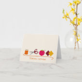 Carte pour notes de couture - Fil Ciseaux Pins Fab (Fleur jaune)