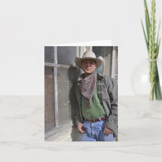 Carte pour notes de cowboy (Devant)