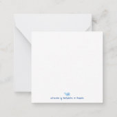 Carte pour notes de crabe aquarelle (Dos)