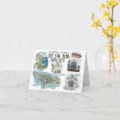 Carte pour notes de croquis de voyage : Vieux San (Fleur jaune)