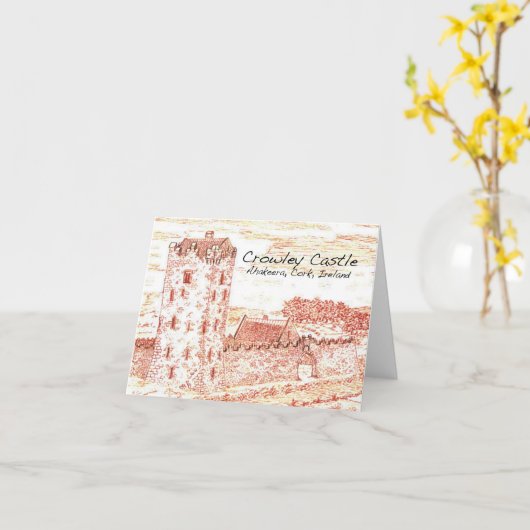 Carte pour notes de Crowley (Fleur jaune)