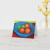 Carte pour notes de cuvette de turquoise (Fleur jaune)