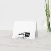 Carte pour notes de cuvette de turquoise (Dos)