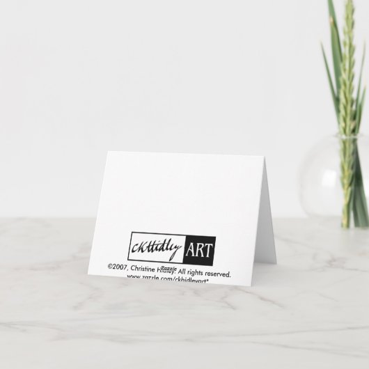 Carte pour notes de cuvette de turquoise (Dos)