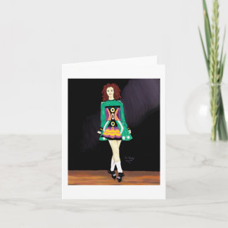 Carte pour notes de danseur irlandais