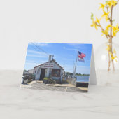 Carte pour notes de débarquement de homard (Fleur jaune)