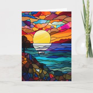 Carte pour notes de design en verre tendu coucher 