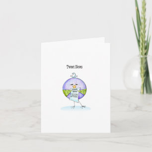 Carte pour notes d'E. Doodle de bip