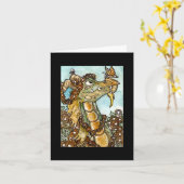 Carte pour notes de dragon de fleur (Fleur jaune)