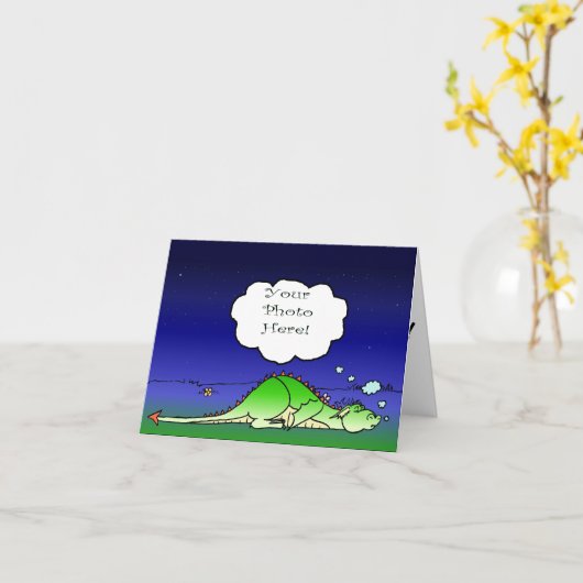 Carte pour notes de dragon endormi (Fleur jaune)