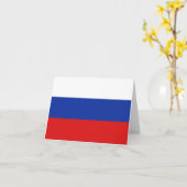 Carte pour notes de drapeau de la Russie (Fleur jaune)