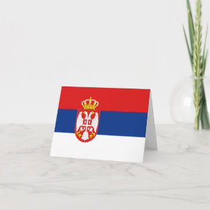 Carte pour notes de drapeau de la Serbie