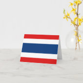 Carte pour notes de drapeau de la Thaïlande (Fleur jaune)