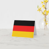 Carte pour notes de drapeau de l'Allemagne (Fleur jaune)