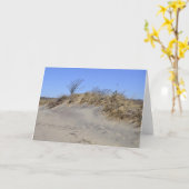 Carte pour notes de dune de sable (Fleur jaune)