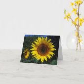 Carte pour notes de duo de tournesol (Fleur jaune)