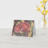 Carte pour notes de faon (Fleur jaune)