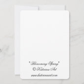 Carte pour notes de fée printanière florissante fi (Dos)