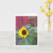 Carte pour notes de ferme de tournesol (Fleur jaune)