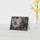 Carte pour notes de fleur de cornouiller (Fleur jaune)