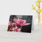 Carte pour notes de fleur de magnolia (Fleur jaune)