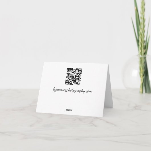 Carte pour notes de fleurs (Dos)