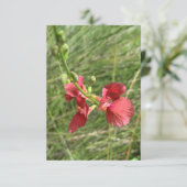 Carte pour notes de fleurs (Debout devant)