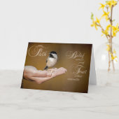 Carte pour notes de foi (Fleur jaune)