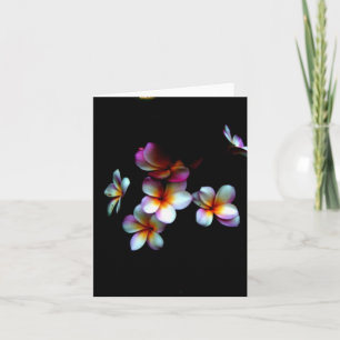 carte pour notes de frangipani