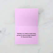 Carte pour notes de gentillesse (Intérieur)