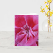 Carte pour notes de géranium rose (Fleur jaune)