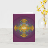 Carte pour notes de globe d'Obon (Fleur jaune)