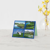 carte pour notes de golf (Fleur jaune)