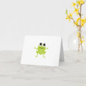 Carte pour notes de grenouille (Fleur jaune)