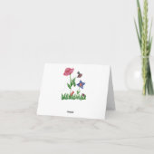 Carte pour notes de jardin (Dos)