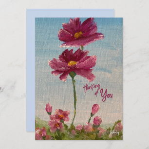 Carte pour notes de jardin Zinnia