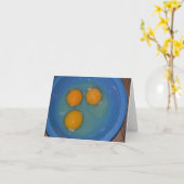 Carte pour notes de jaune d'oeuf (Fleur jaune)