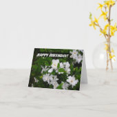 Carte pour notes de joyeux anniversaire comportant (Fleur jaune)