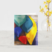 Carte pour notes de kayaks (Fleur jaune)