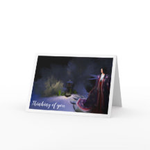 Carte pour notes de kimono (le