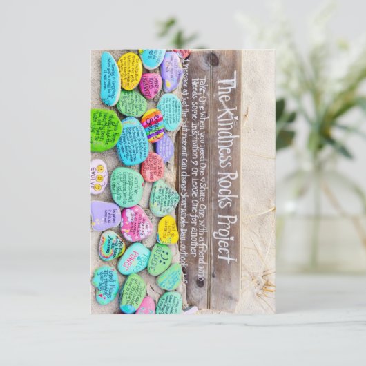 Carte pour notes de Kindness Rocks (Debout devant)