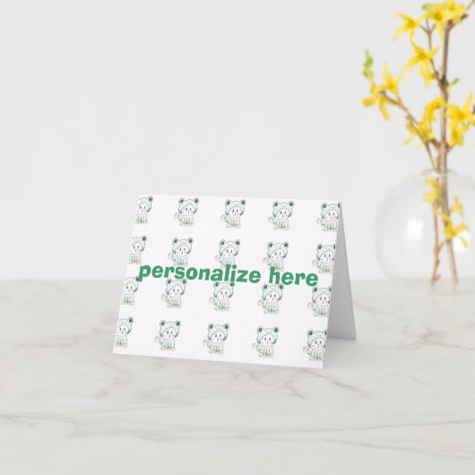 Carte pour notes de Kittenfrog (Fleur jaune)