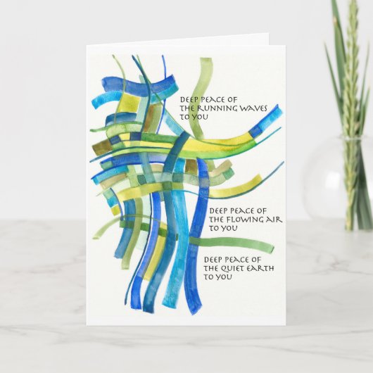 Carte pour notes de la bénédiction irlandaise de D (Devant)