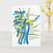 Carte pour notes de la bénédiction irlandaise de D (Fleur jaune)