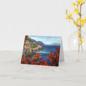 Carte pour notes de la côte d'Amalfi (Fleur jaune)