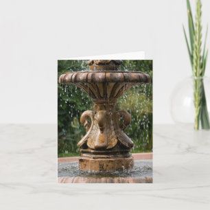 Carte pour notes de la fontaine de cygne