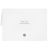 Carte pour notes de la journée du tambour  (Dos Horizontal)