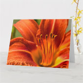 Carte pour notes de la Lily du Jour Orange (Fleur jaune)