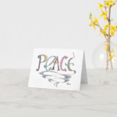 Carte pour notes de la paix (Fleur jaune)